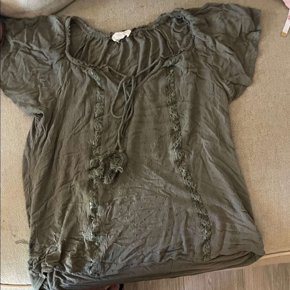 Elegant Olive Women's Blouse